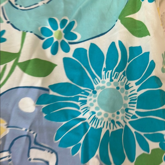 VINTAGE LILLY PULITZER Pants in Blue, teal and Yellow size 10 - Picture 4 of 9